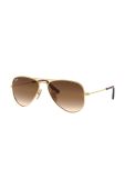 Дитячі сонцезахисні окуляри Ray-Ban Junior Aviator колір коричневий 0RJ9506S Дитячі сонцезахисні окуляри Ray-Ban Junior Aviator колір коричневий 0RJ9506S