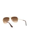 Дитячі сонцезахисні окуляри Ray-Ban Junior Aviator колір коричневий 0RJ9506S Дитячі сонцезахисні окуляри Ray-Ban Junior Aviator колір коричневий 0RJ9506S