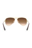 Дитячі сонцезахисні окуляри Ray-Ban Junior Aviator колір коричневий 0RJ9506S Дитячі сонцезахисні окуляри Ray-Ban Junior Aviator колір коричневий 0RJ9506S