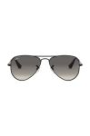 Дитячі сонцезахисні окуляри Ray-Ban Junior Aviator колір чорний 0RJ9506S