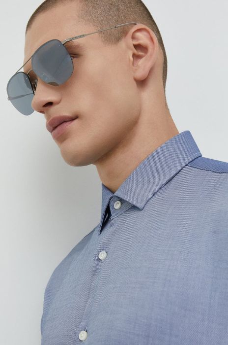 Сонцезахисні окуляри BOSS чоловічі колір сірий Сонцезахисні окуляри BOSS чоловічі колір сірий