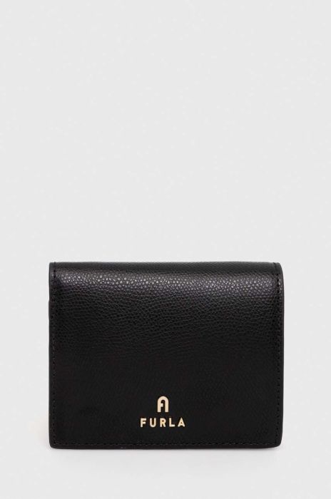 Шкіряний гаманець Furla жіночий колір чорний (3296313)