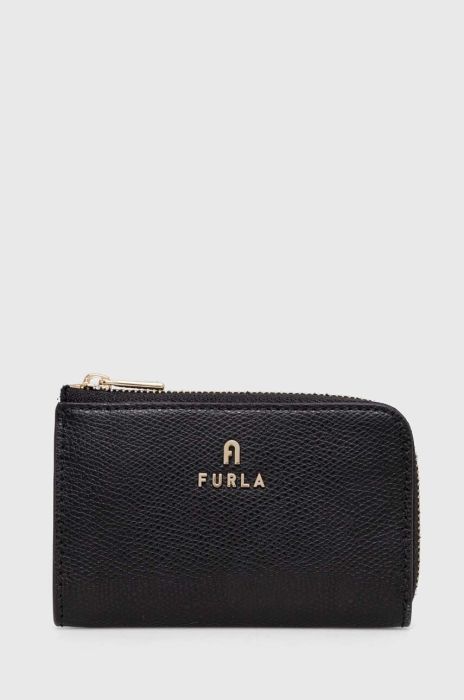 Шкіряний чохол для ключів Furla Camelia колір чорний
