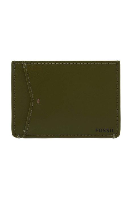 Чохол на банківські карти Fossil колір зелений