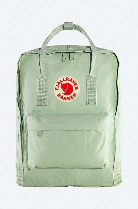 Рюкзак Fjallraven Kanken колір зелений великий з аплікацією F23510.600-600 Рюкзак Fjallraven Kanken колір зелений великий з аплікацією F23510.600-600