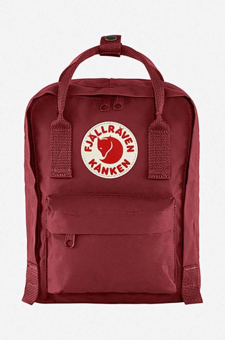 Рюкзак Fjallraven Kanken Mini колір червоний малий з аплікацією F23561.326-326 Рюкзак Fjallraven Kanken Mini колір червоний малий з аплікацією F23561.326-326