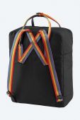 Рюкзак Fjallraven Kanken Rainbow колір чорний великий з аплікацією F23620.550.907-550 Рюкзак Fjallraven Kanken Rainbow колір чорний великий з аплікацією F23620.550.907-550
