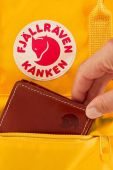 Рюкзак Fjallraven Kanken Mini F23561 631 колір зелений малий з аплікацією F23561.631-631