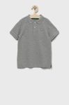Дитяче бавовняне поло United Colors of Benetton колір сірий однотонний (2626041) Дитяче бавовняне поло United Colors of Benetton колір сірий однотонний (2626041)