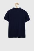 Дитяче бавовняне поло United Colors of Benetton колір синій однотонний (2932962) Дитяче бавовняне поло United Colors of Benetton колір синій однотонний (2932962)