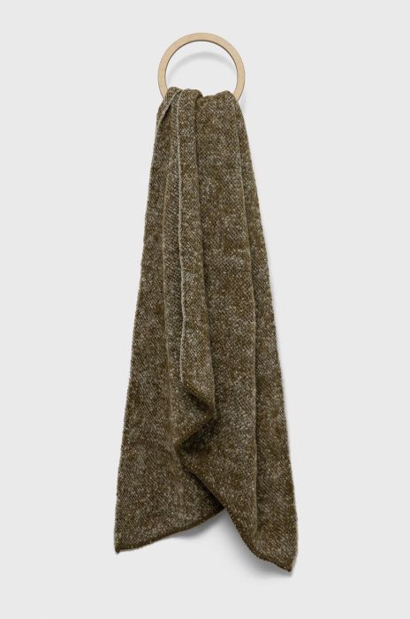 Шарф Pieces жіночий колір зелений меланж (2633318) Шарф Pieces жіночий колір зелений меланж (2633318)