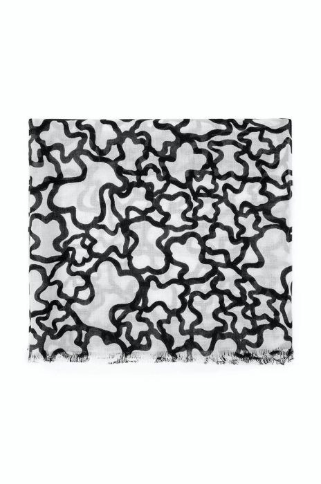 Шарф Tous жіночий колір бежевий візерунок Шарф Tous жіночий колір бежевий візерунок