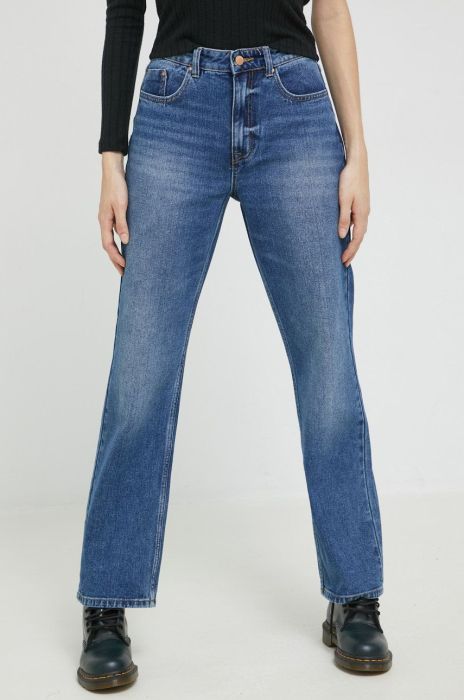 Джинси JDY жіночі висока посадка колір темно-синій (2529929) Джинси JDY жіночі висока посадка колір темно-синій (2529929)