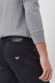 Штани Emporio Armani чоловічі колір синій облягаюче (1577079)