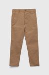 Дитячі штани United Colors of Benetton колір бежевий однотонні (3169307)