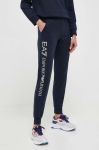 Спортивні штани EA7 Emporio Armani колір синій однотонні Спортивні штани EA7 Emporio Armani колір синій однотонні