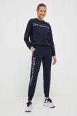 Спортивні штани EA7 Emporio Armani колір синій однотонні Спортивні штани EA7 Emporio Armani колір синій однотонні