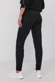 Штани EA7 Emporio Armani жіночі колір чорний гладкі (1631787)