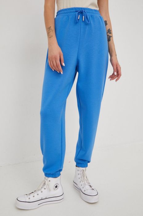 Спортивні штани Only жіночі однотонні колір блакитний