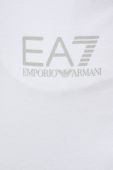 Спортивні штани EA7 Emporio Armani колір білий з принтом Спортивні штани EA7 Emporio Armani колір білий з принтом