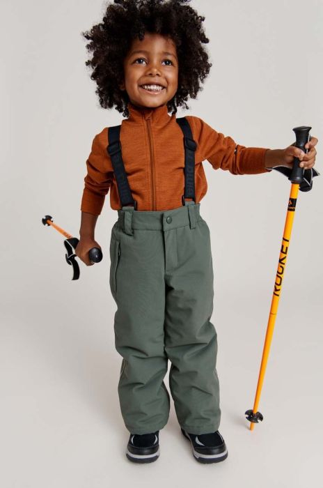 Дитячі лижні штани Reima Loikka колір зелений Дитячі лижні штани Reima Loikka колір зелений