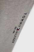 Дитячі штани Tommy Hilfiger колір сірий з аплікацією