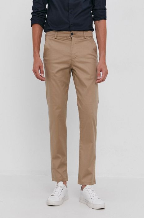 Штани Selected Homme чоловічі колір жовтий пряме Штани Selected Homme чоловічі колір жовтий пряме