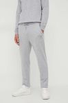 Спортивні штани Karl Lagerfeld колір сірий меланж Спортивні штани Karl Lagerfeld колір сірий меланж