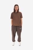 Бавовняні спортивні штани Guess колір коричневий однотонні M2BQ10.KBB40-G1CG