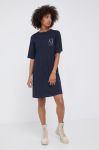 Armani Exchange - Бавовняна сукня колір темно-синій (1750134)