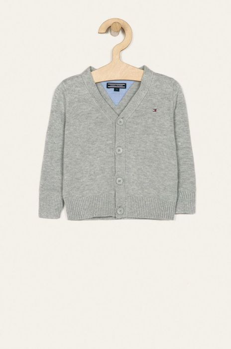 Tommy Hilfiger - Дитячий кардиган 74-176 cm колір сірий Tommy Hilfiger - Дитячий кардиган 74-176 cm колір сірий