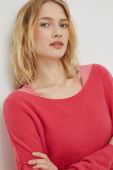 Светр з домішкою вовни American Vintage жіночий колір рожевий (2596337)