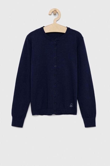 Дитячий кардиган United Colors of Benetton колір синій легкий (2932970) Дитячий кардиган United Colors of Benetton колір синій легкий (2932970)
