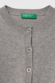 Дитячий кардиган United Colors of Benetton колір сірий легкий Дитячий кардиган United Colors of Benetton колір сірий легкий