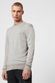 AllSaints - Светр Mode Merino Crew колір сірий (854438)