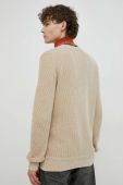 бавовняний светер Marc O'Polo чоловічий колір бежевий