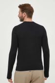 Светр з домішкою кашеміру Armani Exchange колір чорний легкий