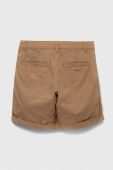 Дитячі бавовняні шорти United Colors of Benetton колір бежевий регульована талія (3232920)
