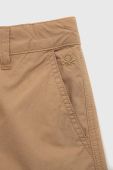 Дитячі бавовняні шорти United Colors of Benetton колір бежевий регульована талія (3232920)
