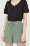 Шорти JDY жіночі колір зелений однотонні висока посадка (2297889) Шорти JDY жіночі колір зелений однотонні висока посадка (2297889)