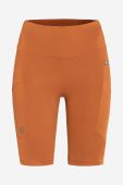 Шорти Fjallraven Abisko жіночі колір помаранчевий однотонні висока посадка F87138.243-243 Шорти Fjallraven Abisko жіночі колір помаранчевий однотонні висока посадка F87138.243-243