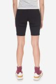 Шорти Fjallraven Abisko Short Tights F87138 550 жіночі колір чорний однотонні висока посадка F87138.550-550