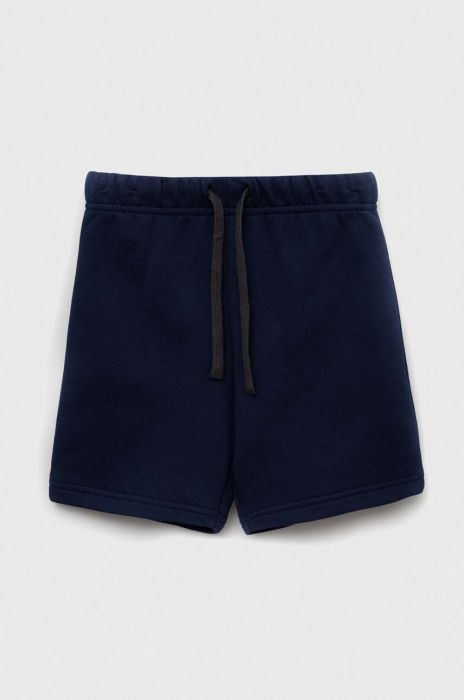 Дитячі бавовняні шорти United Colors of Benetton колір синій однотонні регульована талія (3232981)