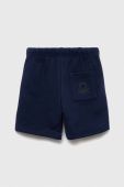 Дитячі бавовняні шорти United Colors of Benetton колір синій однотонні регульована талія (3232981)