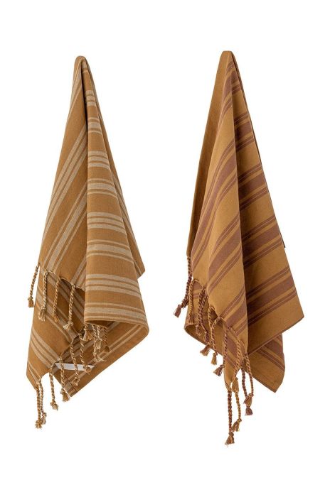 Bloomingville Набір кухонних рушників (2-pack) колір коричневий (2715135) Bloomingville Набір кухонних рушників (2-pack) колір коричневий (2715135)