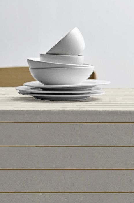 S?dahl Бавовняна скатертина Line Dug колір білий (2703154) S?dahl Бавовняна скатертина Line Dug колір білий (2703154)