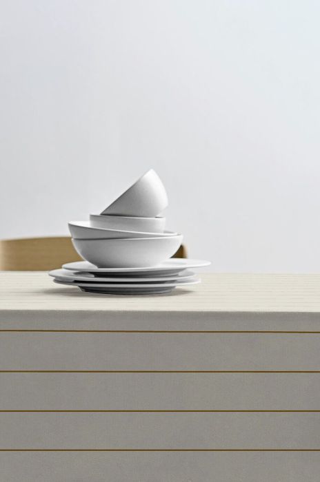 S?dahl Бавовняна скатертина Line Dug колір білий (2703734) S?dahl Бавовняна скатертина Line Dug колір білий (2703734)