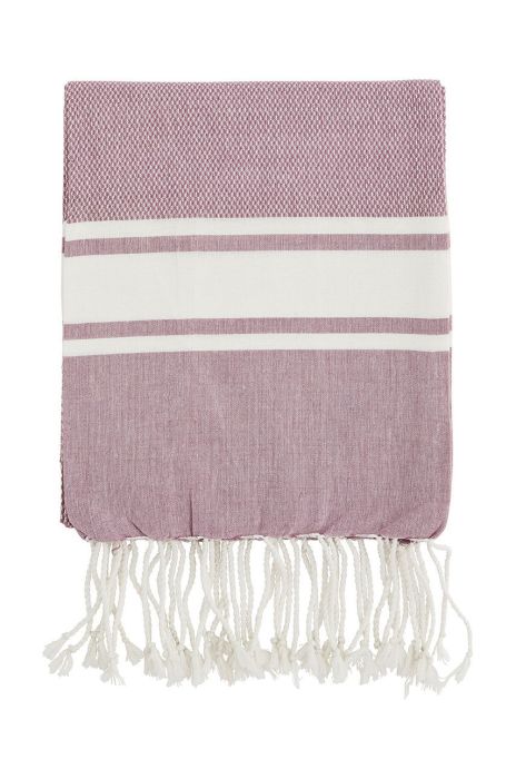 Великий бавовняний рушник Madam Stoltz 100 x 180 cm колір рожевий (2708568) Великий бавовняний рушник Madam Stoltz 100 x 180 cm колір рожевий (2708568)