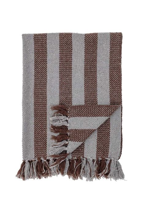 Покривало Bloomingville Nann колір коричневий Покривало Bloomingville Nann колір коричневий