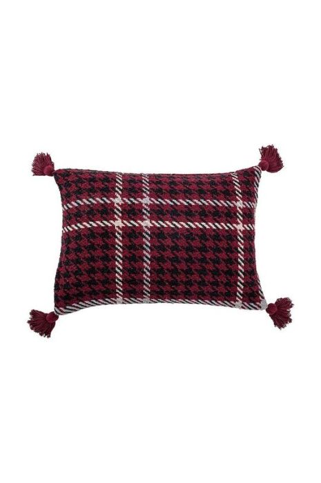 Декоративна подушка Bloomingville Rivel колір червоний Декоративна подушка Bloomingville Rivel колір червоний